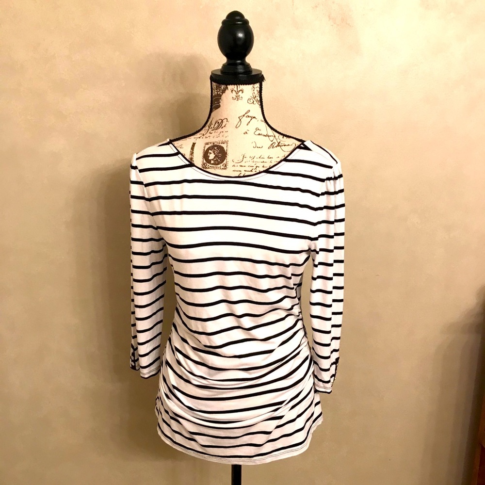 White House Black Market Striped Top